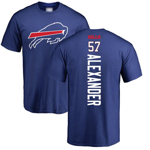 Men NFL Buffalo Bills #57 Lorenzo Alexander Royal Blue Backer T Shirt->buffalo bills->NFL Jersey